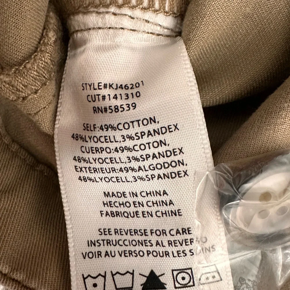 Kut From The Kloth Khaki Utility Jacket Women’s Small Button Front Cotton Blend - Picture 6 of 7